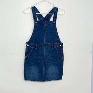 Girls Denim Overall Dress Size 16